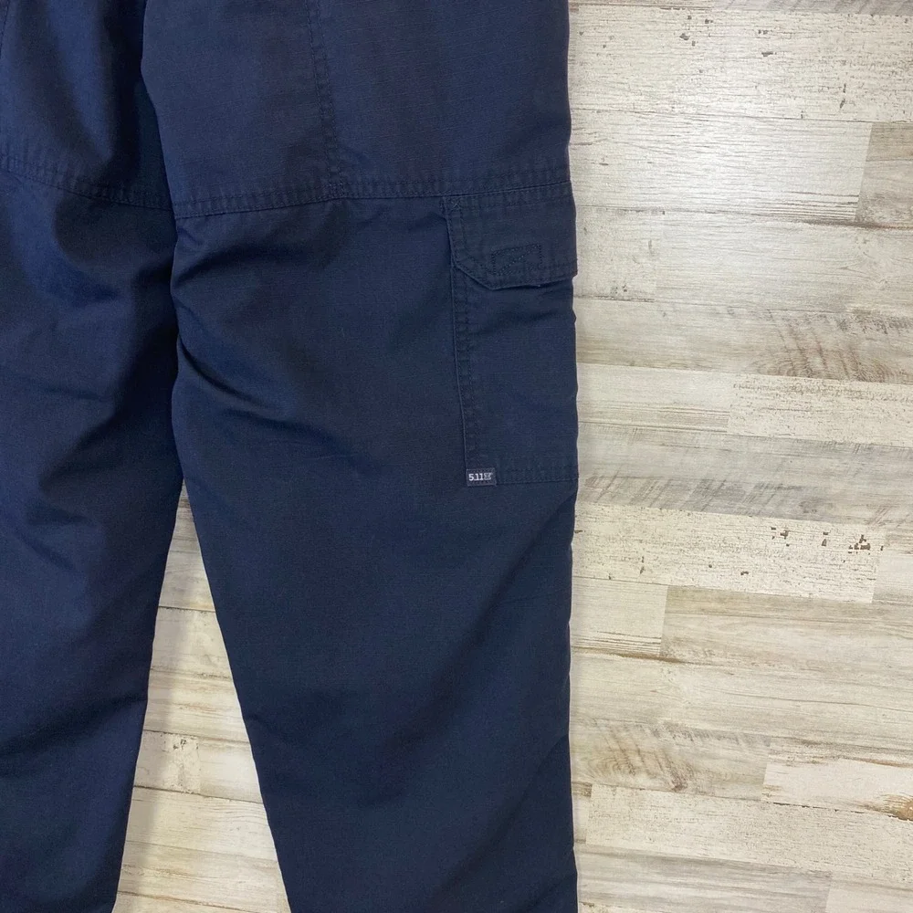 5.11 Tactical Series Pants Mens 30 Navy Blue Ripstop Cargo Utility Workwear